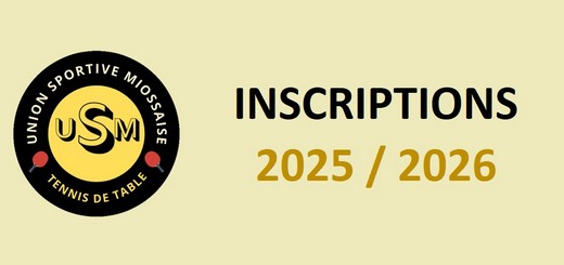 INSCRIPTIONS 2025 / 2026